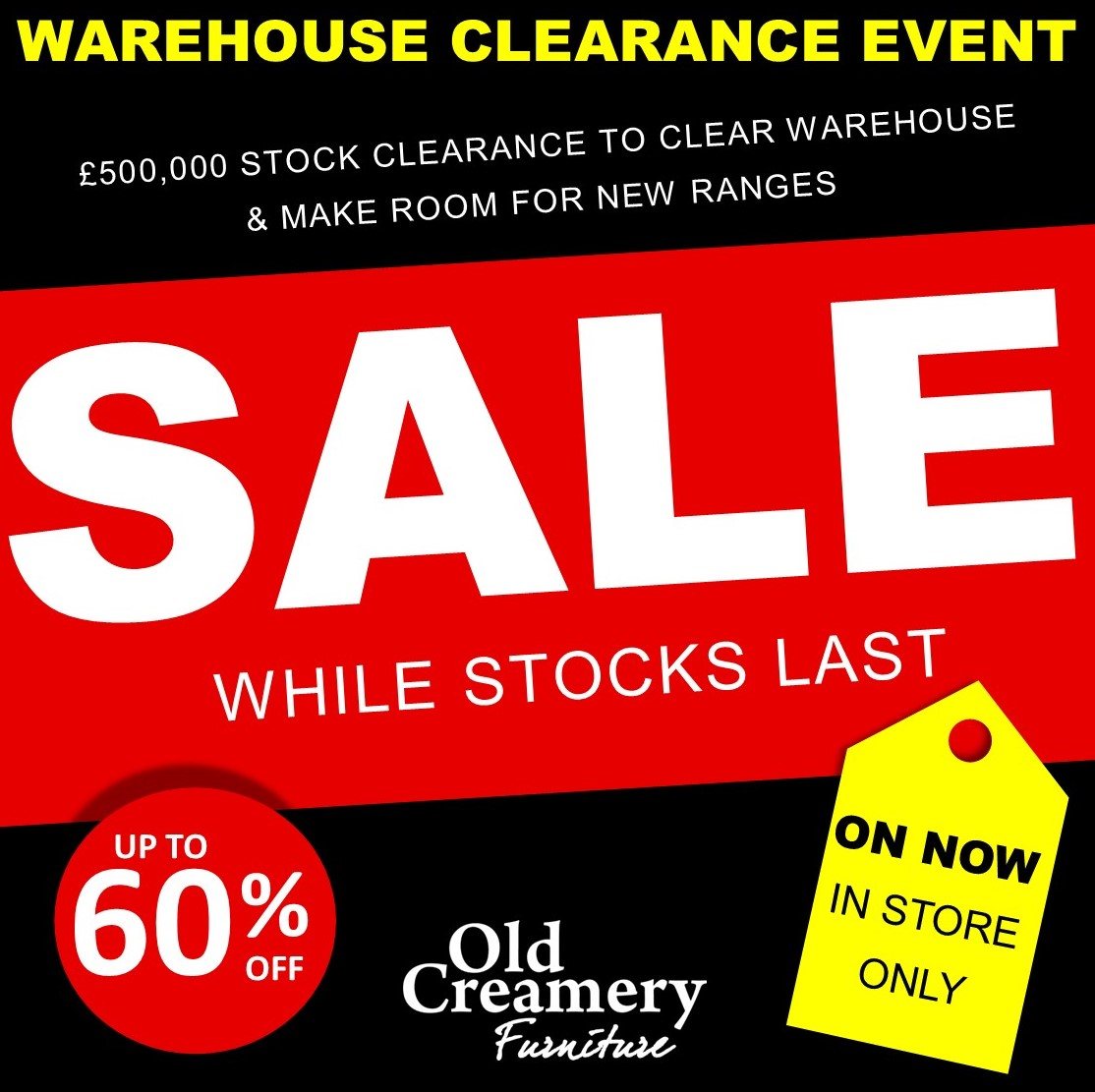 Old Creamery Furniture clearance event